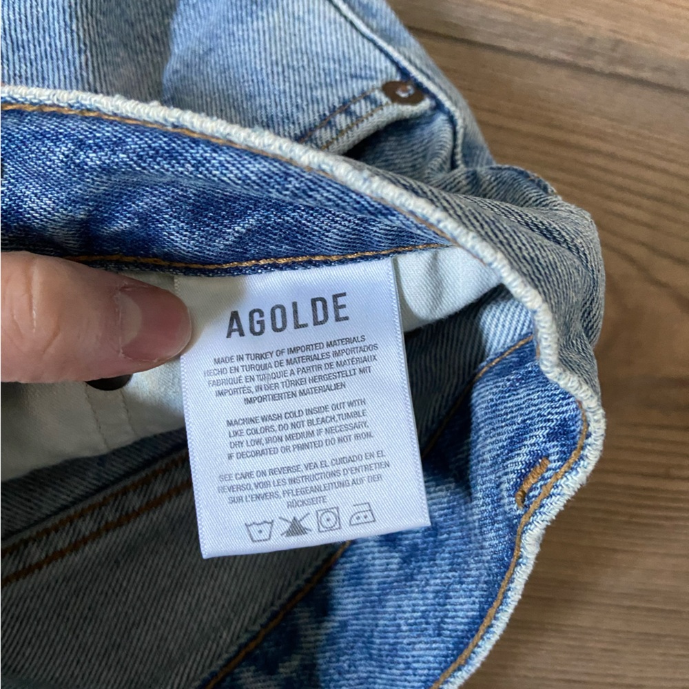AGOLDE Riley Jean Shorts - Size 26 - Picture 4 of 6